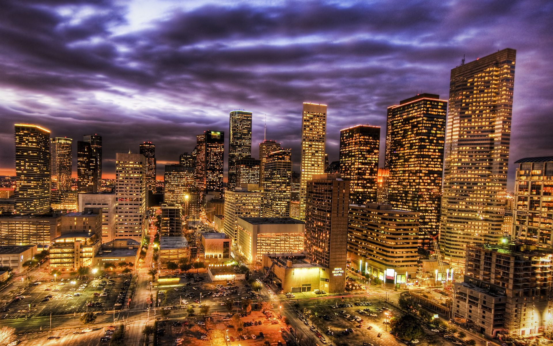 Houston Texas Skyline at Night